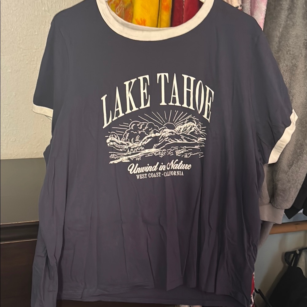 Old Navy Blue Relaxed Short Sleeve Tee